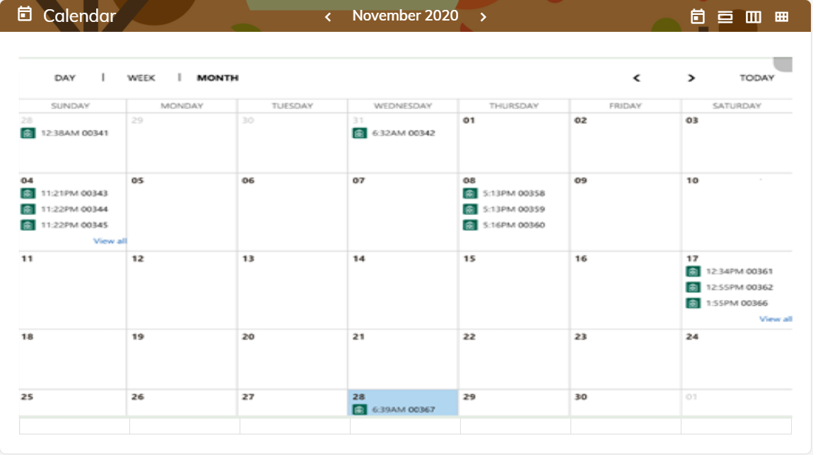 crm calendar